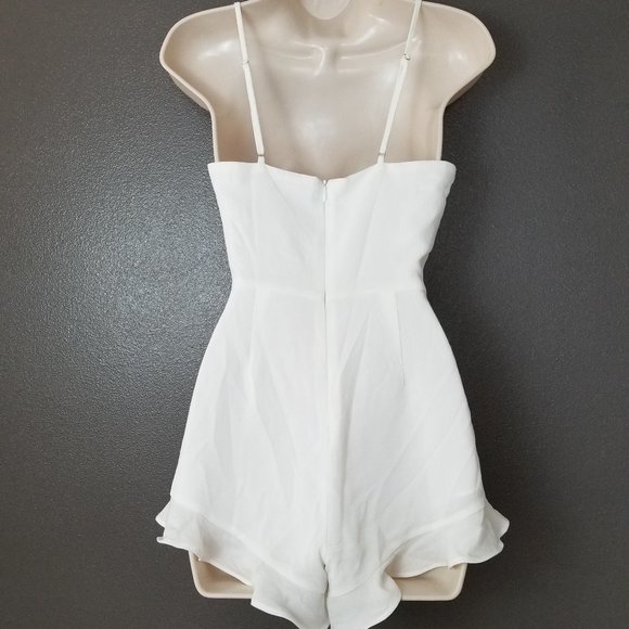 Forever 21 White Floral Spaghetti Strap Romper - Picture 4 of 10